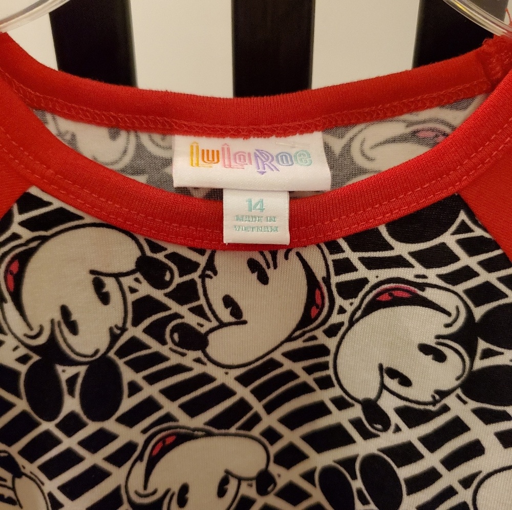 Lularoe Mickey Sloan Shirt Size 14